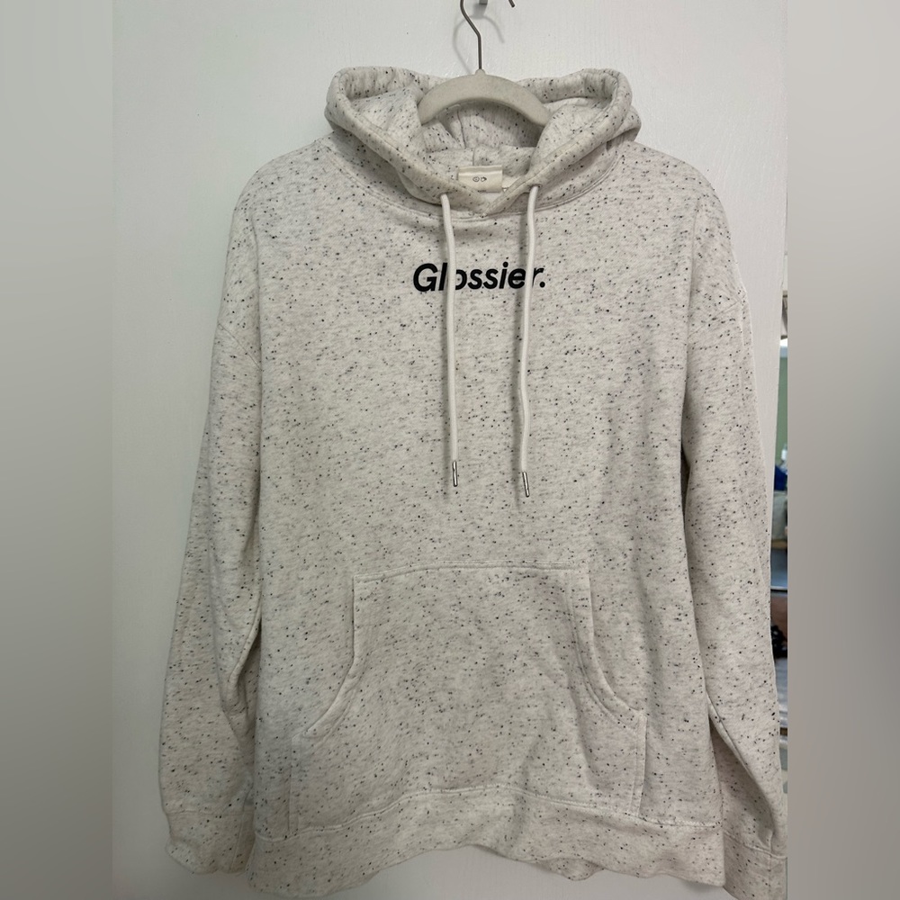 Glossier Hoodie Size Large, fits like Medium. Used.